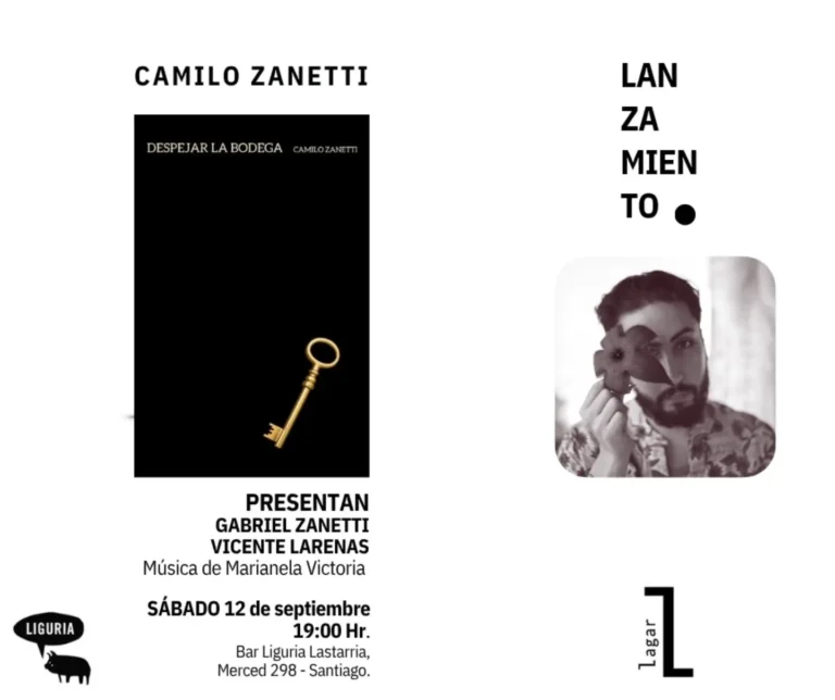 Lanzamiento de Despejar la bodega, de Camilo Zanetti