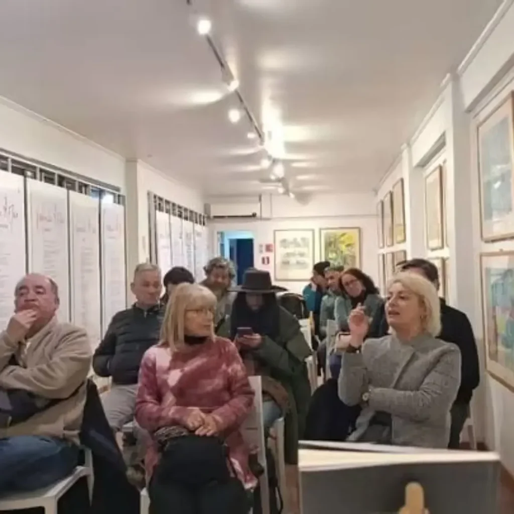 Olga Pino Sánchez en la Fundación Gonzalo Rojas